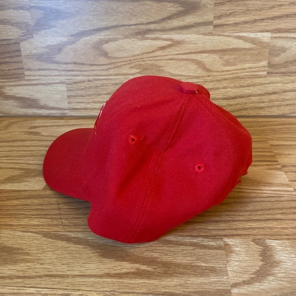 City Hunter OSFA Chicago Spell Out Hook & Loop Adjustable Cap Red Embroidered. - Picture 5 of 12
